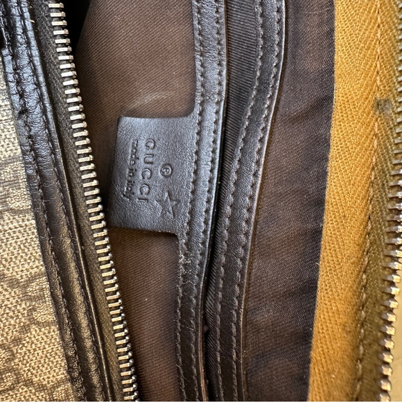 🧡🧡 AUTHENTIC GUCCI GG Monogram Medium Joy Boston Dark Brown 👜👜 - Picture 15 of 16